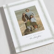 "Beach Linen" - Holiday Cards in Eucalyptus by Kelly Schmidt - Detail
