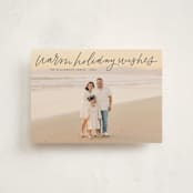 "Warm Holiday Wishes Script" - Holiday Cards in Midnight by Kristen Magee - Front