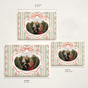 "Wildflower Holiday ribbon" - Holiday Cards in Latte by Jackie Crawford - Formats Available