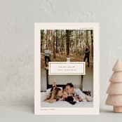"Merrier by the Minute" - Holiday Cards in Coal by Up Up Creative - Front