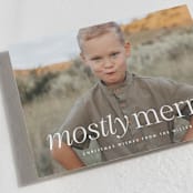 "Mostly Merry" - Holiday Cards in Vanilla by Ekko Studio - Detail