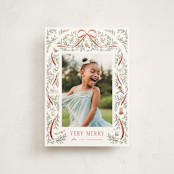 "Twelve Days" - Holiday Cards in Santa Suit by Leah Bisch - Front