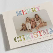 "Merry Text" - Holiday Cards in Gumdrop by Julie Murray - Detail