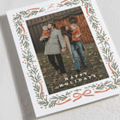 "Homestead" - Holiday Cards in Cinnamon by Kristie Kern - Detail