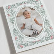"Painted Holiday Frame" - Holiday Cards in Eucalyptus by Kristen Smith - Detail