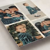 "Grid" - Holiday Cards in Ecru by Morgan Kendall - Detail