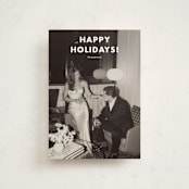 "Simple greetings" - Holiday Cards in Snowfall by Stacey Meacham - Front