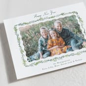 "Scalloped Greenery" - Holiday Cards in Wreath by Petra Kern - Detail