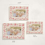 "New Year Cheer Doodles" - Holiday Cards in Holly Berry by Erika Firm - Formats Available