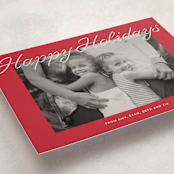 "Happy Days" - Holiday Cards in Cranberry by Ani Somi - Detail