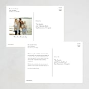 "Peppermint Stripe" - Holiday Cards in Peppermint by Robert and Stella - Back of Card Options