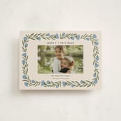 "wreath wrap" - Holiday Cards in Blue Spruce by Jen Owens - Front