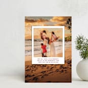 "Little Moments Big Year" - Holiday Cards in Snow by Kelsey Mucci - Front