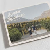 "Vintage Postcard" - Holiday Cards in Buttercream by Morgan Kendall - Detail