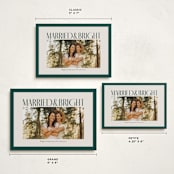 "Married & Bright" - Holiday Cards in Spruce by Ekko Studio - Formats Available