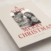 "a very merry Christmas" - Holiday Cards in Holly by Sara Hicks Malone - Detail