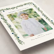 "Pine Garland" - Holiday Cards in Winterberry by Susan Moyal - Detail