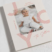 "Joyfully Striped" - Holiday Cards in Peppermint by Kristie Kern - Detail