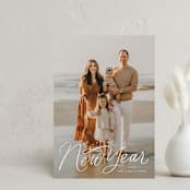 "festive pen" - Holiday Cards in Snow by Rebecca Durflinger - Front