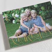 "Christ Mas" - Holiday Cards in Golden by Sarah Brown - Detail