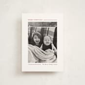"Candy Cane Lines" - Holiday Cards in Candy Cane by Allison Orszak - Front