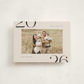 "On the Edge" - Holiday Cards in Champagne by Michelle Taylor - Front