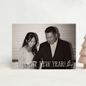 "serif married christmas" - Holiday Cards in Champagne by Ellen Schlegelmilch - Front