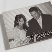 "serif married christmas" - Holiday Cards in Champagne by Ellen Schlegelmilch - Detail