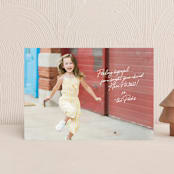"Personal Note" - Holiday Cards in White by Design Lotus - Front