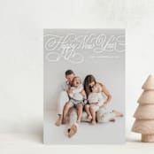 "Copperplate" - Holiday Cards in Snow by Kristen Smith - Front