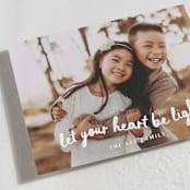 "Heart Be Light" - Holiday Cards in Snow by Sara Hicks Malone - Detail