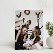 "Up" - Holiday Cards in Classic Plaid by Sara Hicks Malone - Front