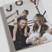"Up" - Holiday Cards in Classic Plaid by Sara Hicks Malone - Detail