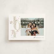 "Lit up" - Holiday Cards in Taupe by Stacey Meacham - Front