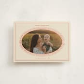 "Classic Oval Frame" - Holiday Cards in Cream by Claire - Front