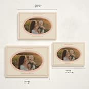 "Classic Oval Frame" - Holiday Cards in Cream by Claire - Formats Available