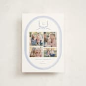"Festive Monogram" - Holiday Cards in Frost by Corinne Malesic - Front
