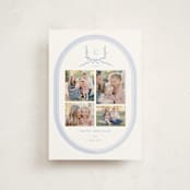 "Festive Monogram" - Holiday Cards in Frost by Corinne Malesic - Front