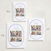 "Festive Monogram" - Holiday Cards in Frost by Corinne Malesic - Formats Available