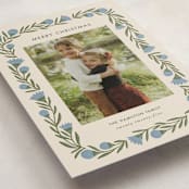 "wreath wrap" - Holiday Cards in Blue Spruce by Jen Owens - Detail