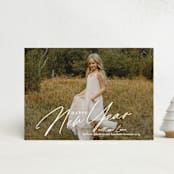 "Candlelit Eve" - Holiday Cards in Snow by Carrie ONeal - Front