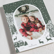 "Cabin in the Woods" - Holiday Cards in Pine by Jenna Holcomb - Detail