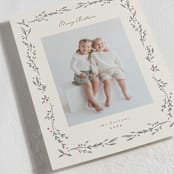 "Leafy Border" - Holiday Cards in Vanilla by Emily Sabol Goss - Detail