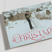 "Delicate Christmas" - Holiday Cards in Merlot by Makewells - Detail