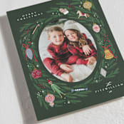 "happy christmas wreath" - Holiday Cards in Wreath by Grae - Detail