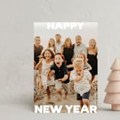 "Bold" - Holiday Cards in Snow by Kasia Labocki - Front