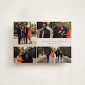 "Simple Five" - Holiday Cards in Pine by Brianne Larsen - Front