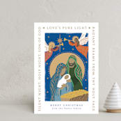 "Pure Light" - Holiday Cards in Ocean by Alethea and Ruth - Front