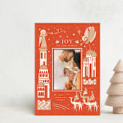 "joy and love" - Holiday Cards in Candied Apple by Sabrin Deirani - Front