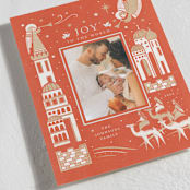 "joy and love" - Holiday Cards in Candied Apple by Sabrin Deirani - Detail